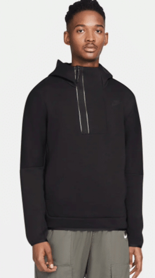 Felpa con cappuccio e zip a metà lunghezza Nike Sportswear Tech Fleece - Uomo